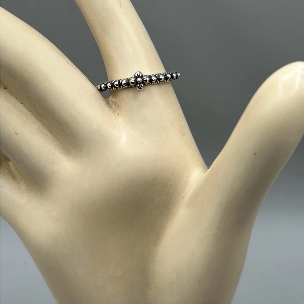 BARBARA BIXBY Sterling Silver & 18K Gold OHM Ring Size 8.25 / Spiritual Jewelry - Picture 8 of 12